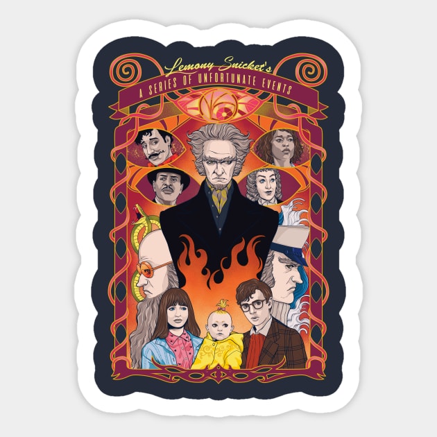 A Series of Unfortunate Events Sticker by RomyJones